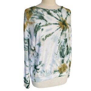 Young Fabulous & Broke Coraline Winterleaf Tie Dye Sweatshirt Hippie Lounge-M